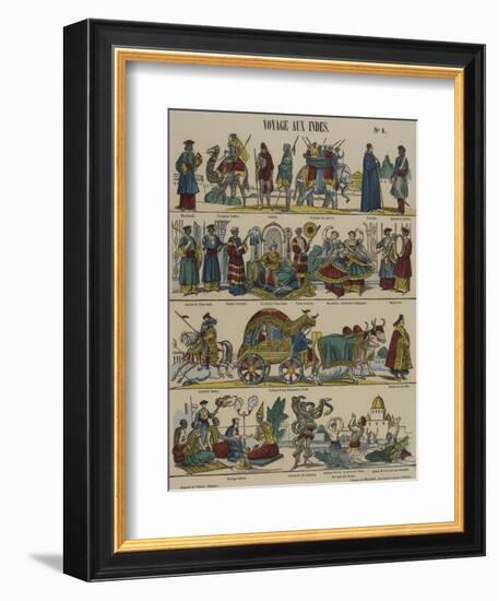 Voyage aux Indes-null-Framed Giclee Print