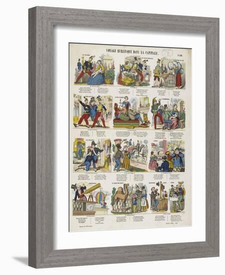 Voyage burlesque dans la capitale-null-Framed Giclee Print