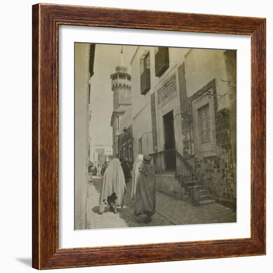 Voyage en Tunisie : scène de rue à Tunis-Henri Jacques Edouard Evenepoel-Framed Giclee Print