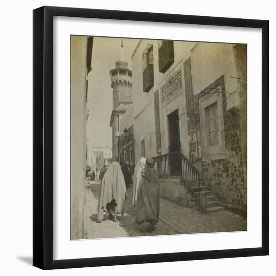 Voyage en Tunisie : scène de rue à Tunis-Henri Jacques Edouard Evenepoel-Framed Giclee Print