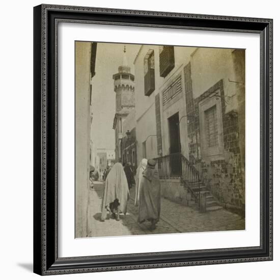 Voyage en Tunisie : scène de rue à Tunis-Henri Jacques Edouard Evenepoel-Framed Giclee Print