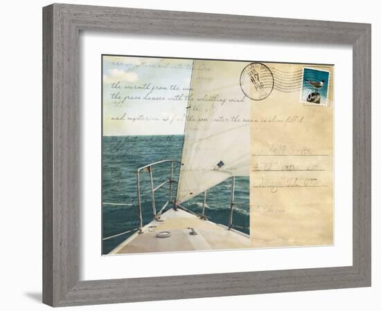 Voyage Postcard I-Susan Bryant-Framed Art Print