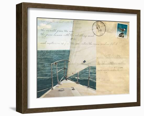 Voyage Postcard I-Susan Bryant-Framed Art Print