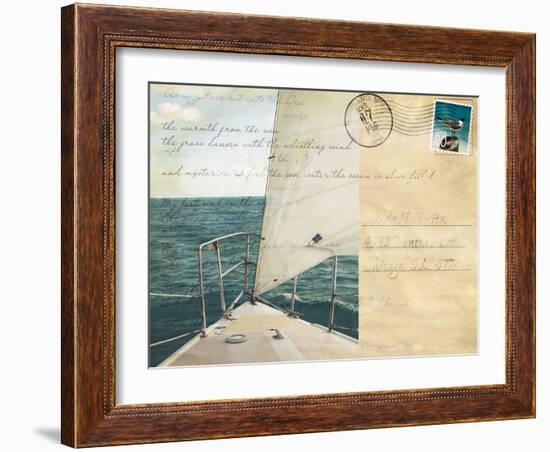 Voyage Postcard I-Susan Bryant-Framed Art Print