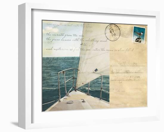Voyage Postcard I-Susan Bryant-Framed Art Print