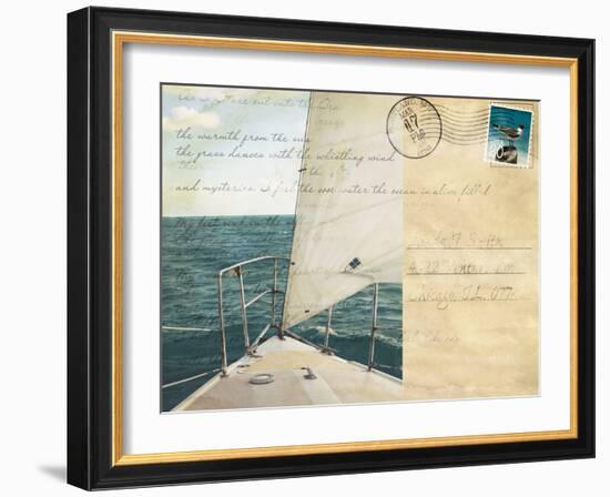 Voyage Postcard I-Susan Bryant-Framed Art Print