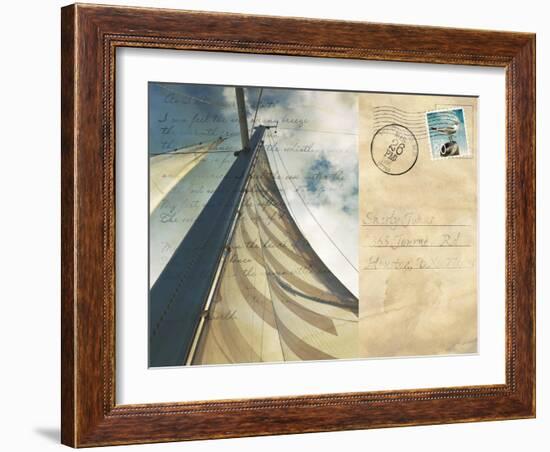 Voyage Postcard II-Susan Bryant-Framed Art Print