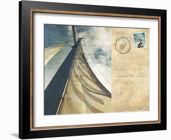 Voyage Postcard II-Susan Bryant-Framed Art Print