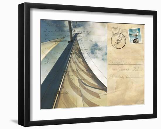 Voyage Postcard II-Susan Bryant-Framed Art Print