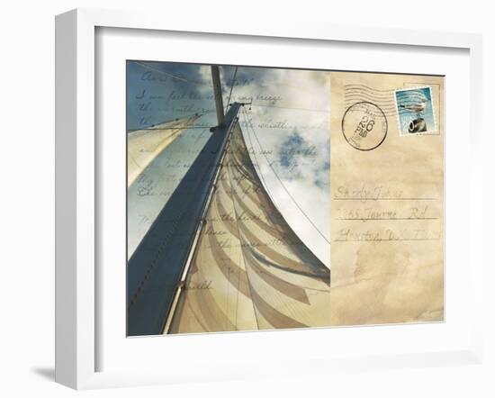 Voyage Postcard II-Susan Bryant-Framed Art Print