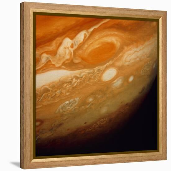 Voyager 1 Image of the Planet Jupiter-null-Framed Premier Image Canvas