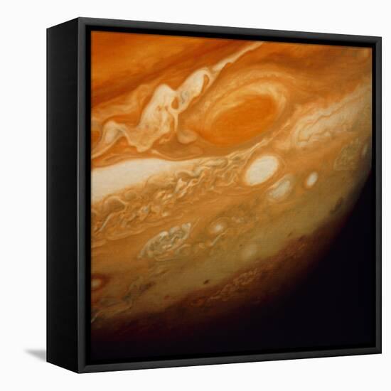 Voyager 1 Image of the Planet Jupiter-null-Framed Premier Image Canvas