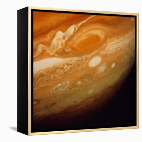 Voyager 1 Image of the Planet Jupiter-null-Framed Premier Image Canvas