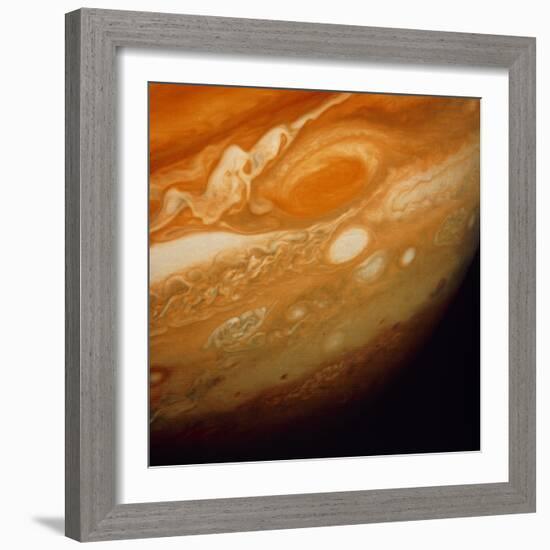 Voyager 1 Image of the Planet Jupiter-null-Framed Premium Photographic Print