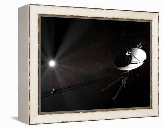 Voyager 1 Leaving the Solar System-null-Framed Premier Image Canvas