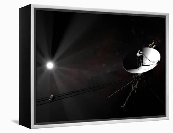 Voyager 1 Leaving the Solar System-null-Framed Premier Image Canvas