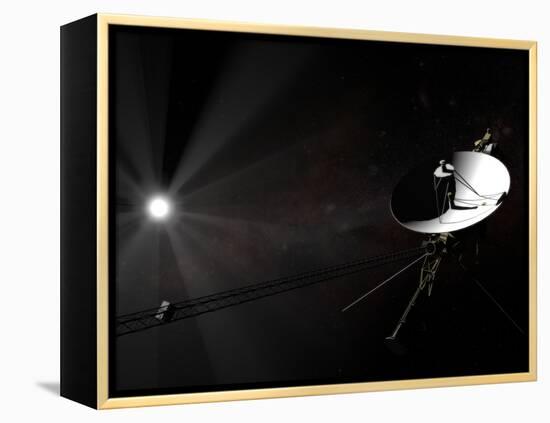 Voyager 1 Leaving the Solar System-null-Framed Premier Image Canvas