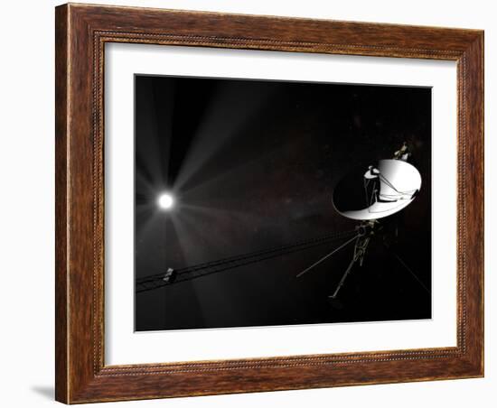 Voyager 1 Leaving the Solar System-null-Framed Photographic Print