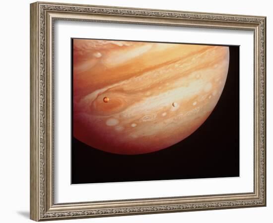 Voyager 1 Photo of Jupiter-null-Framed Photographic Print