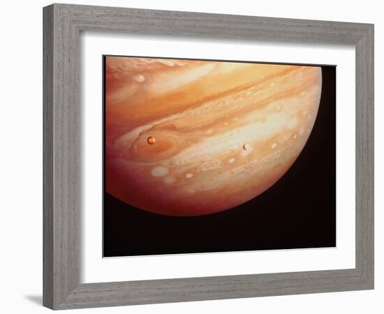 Voyager 1 Photo of Jupiter-null-Framed Photographic Print