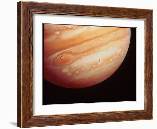 Voyager 1 Photo of Jupiter-null-Framed Photographic Print