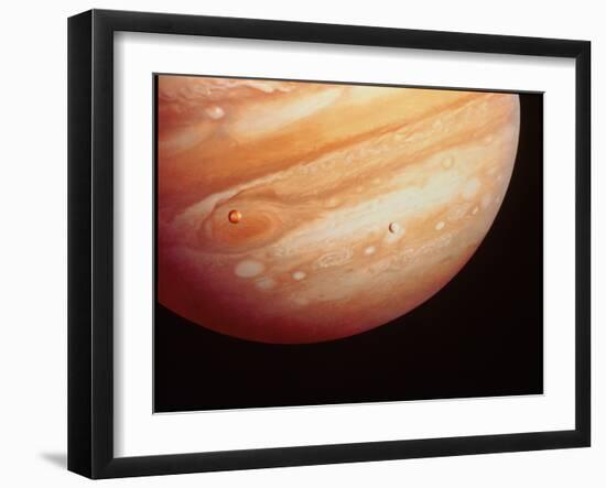 Voyager 1 Photo of Jupiter-null-Framed Photographic Print