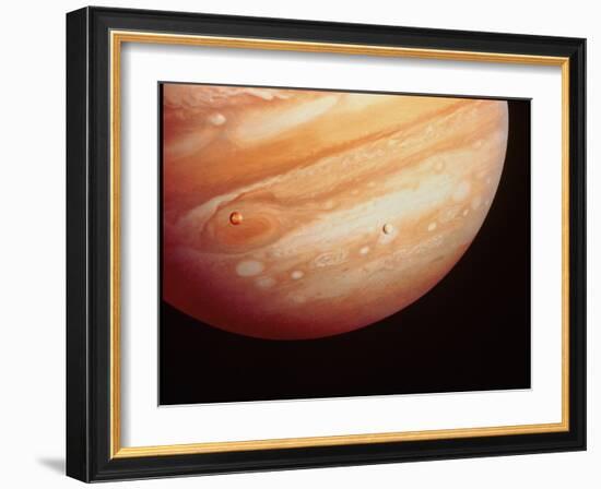 Voyager 1 Photo of Jupiter-null-Framed Photographic Print