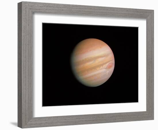 Voyager 1 Photo of Jupiter-null-Framed Photographic Print