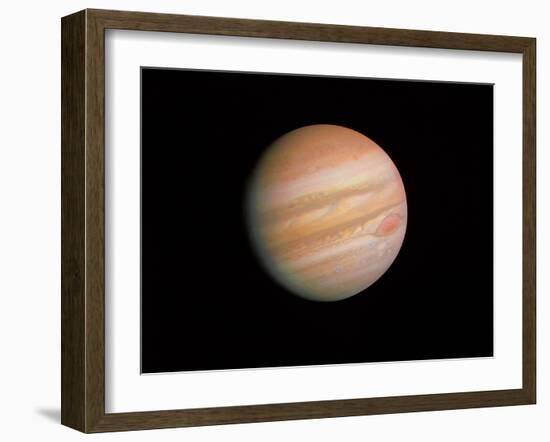 Voyager 1 Photo of Jupiter-null-Framed Photographic Print