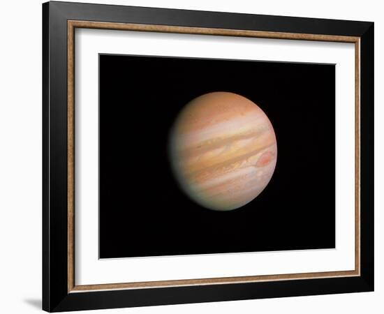 Voyager 1 Photo of Jupiter-null-Framed Photographic Print