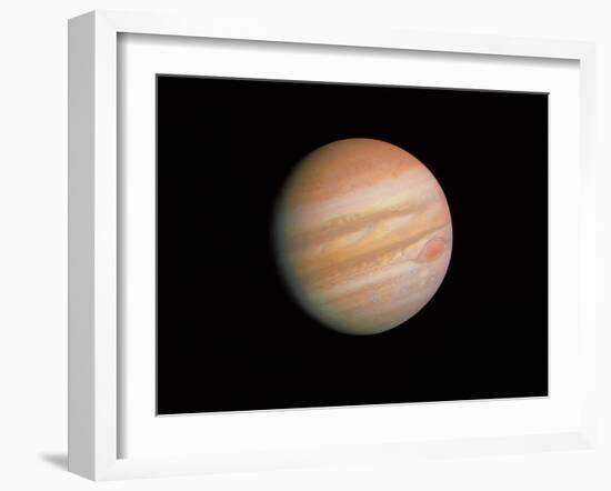 Voyager 1 Photo of Jupiter-null-Framed Photographic Print