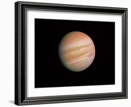 Voyager 1 Photo of Jupiter-null-Framed Photographic Print