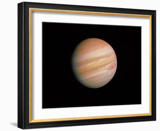 Voyager 1 Photo of Jupiter-null-Framed Photographic Print