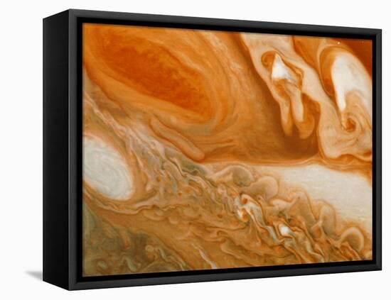 Voyager 1 Photograph of Jupiters' Great Red Spot-null-Framed Premier Image Canvas