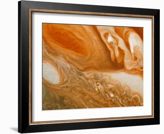 Voyager 1 Photograph of Jupiters' Great Red Spot-null-Framed Photographic Print