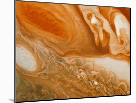 Voyager 1 Photograph of Jupiters' Great Red Spot-null-Mounted Photographic Print