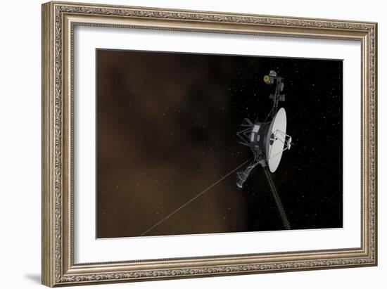 Voyager 1 Spacecraft Entering Interstellar Space-null-Framed Premium Giclee Print