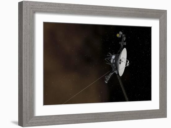 Voyager 1 Spacecraft Entering Interstellar Space-null-Framed Premium Giclee Print