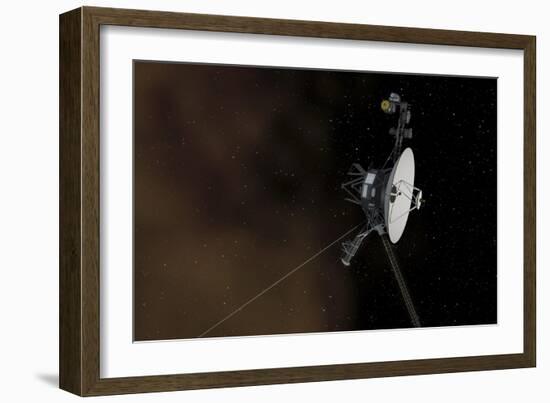 Voyager 1 Spacecraft Entering Interstellar Space-null-Framed Premium Giclee Print