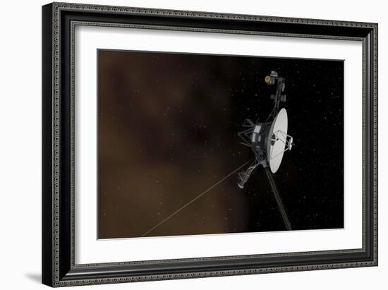 Voyager 1 Spacecraft Entering Interstellar Space-null-Framed Premium Giclee Print