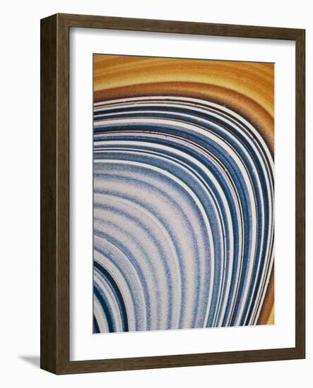 Voyager 2 Close-up of Saturn's C & B Ring-null-Framed Photographic Print