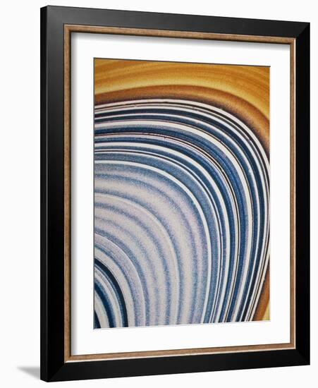 Voyager 2 Close-up of Saturn's C & B Ring-null-Framed Photographic Print