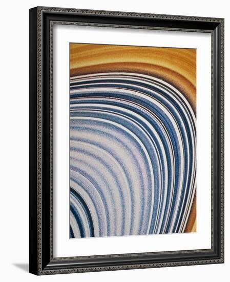 Voyager 2 Close-up of Saturn's C & B Ring-null-Framed Photographic Print