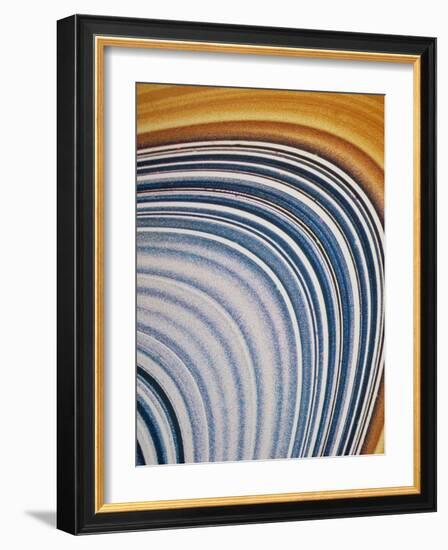 Voyager 2 Close-up of Saturn's C & B Ring-null-Framed Photographic Print