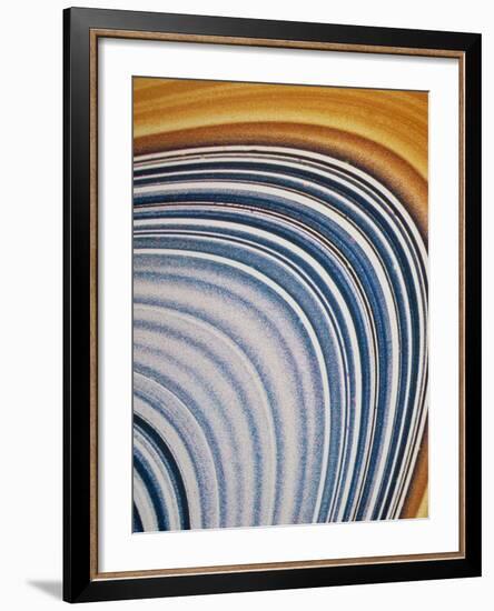 Voyager 2 Close-up of Saturn's C & B Ring-null-Framed Photographic Print