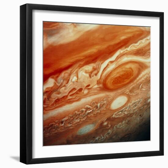 Voyager 2 Image of Jupiter, Showing Great Red Spot-null-Framed Premium Photographic Print