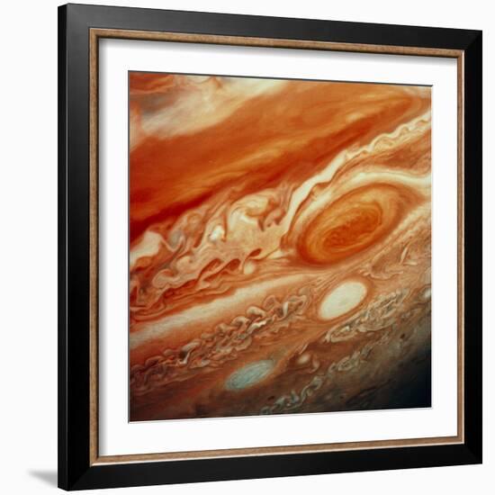 Voyager 2 Image of Jupiter, Showing Great Red Spot-null-Framed Premium Photographic Print