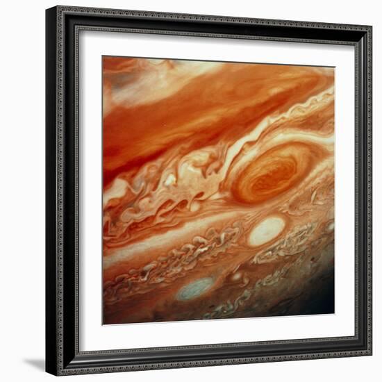 Voyager 2 Image of Jupiter, Showing Great Red Spot-null-Framed Premium Photographic Print