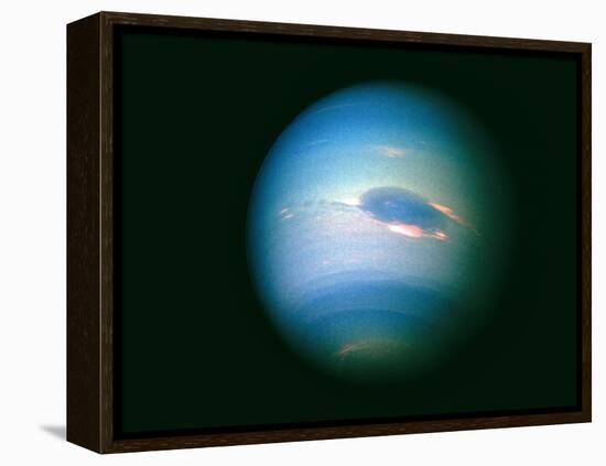 Voyager 2 Image of the Planet Neptune-null-Framed Premier Image Canvas