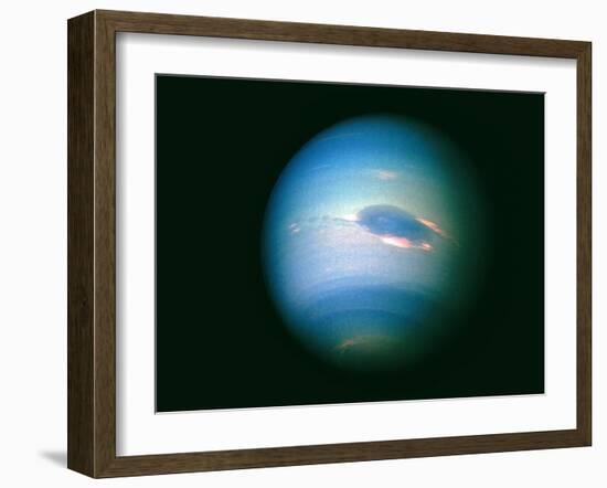 Voyager 2 Image of the Planet Neptune-null-Framed Photographic Print